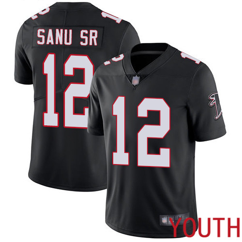 Atlanta Falcons Limited Black Youth Mohamed Sanu Alternate Jersey NFL Football #12 Vapor Untouchable->women nfl jersey->Women Jersey